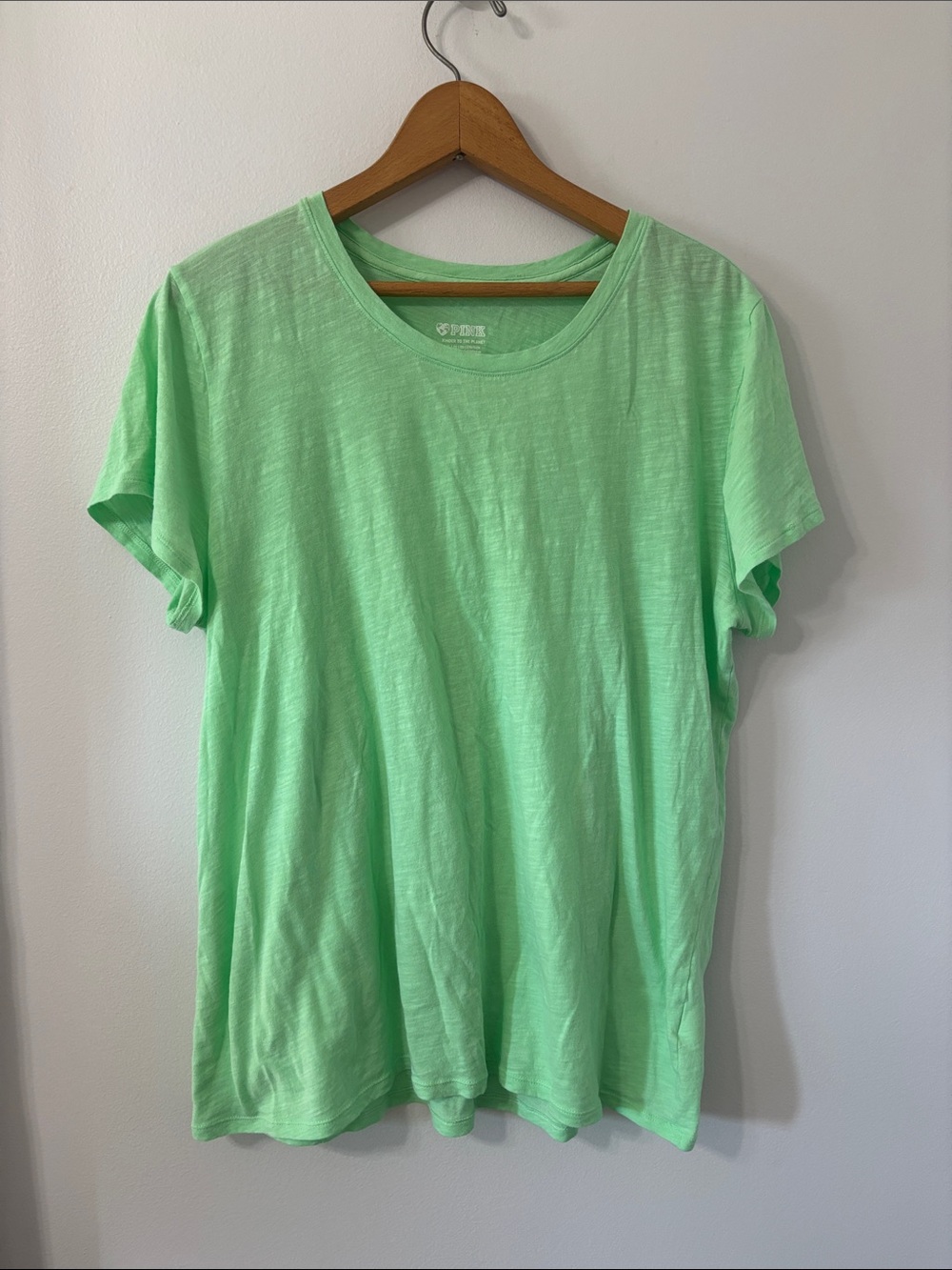 PINK Victoria's Secret Light Mint Green Short Sleeve Tee